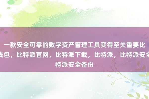 一款安全可靠的数字资产管理工具变得至关重要比特派钱包，比特派官网，比特派下载，比特派，比特派安全备份