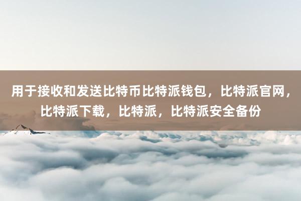 用于接收和发送比特币比特派钱包，比特派官网，比特派下载，比特派，比特派安全备份