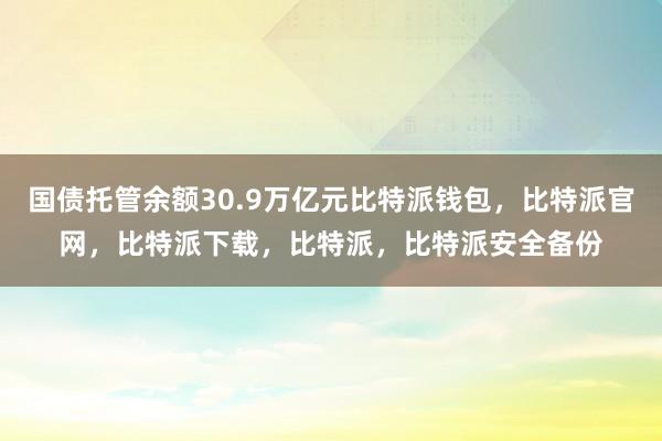 国债托管余额30.9万亿元比特派钱包，比特派官网，比特派下载，比特派，比特派安全备份