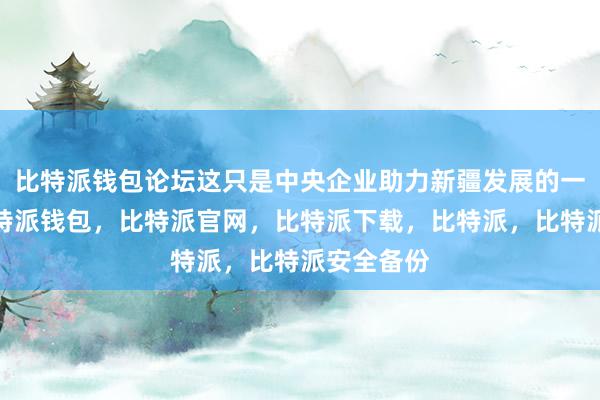 比特派钱包论坛这只是中央企业助力新疆发展的一个缩影比特派钱包，比特派官网，比特派下载，比特派，比特派安全备份