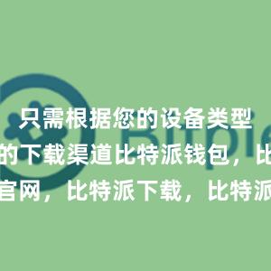 只需根据您的设备类型选择正确的下载渠道比特派钱包，比特派官网，比特派下载，比特派，比特派安全备份