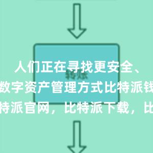 人们正在寻找更安全、更高效的数字资产管理方式比特派钱包，比特派官网，比特派下载，比特派，比特派安全备份